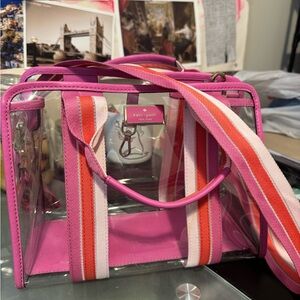 Kate Spade Pink Clear Tote Bag
